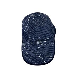 bcg .Blue and White Sports Hat with Striking Pattern